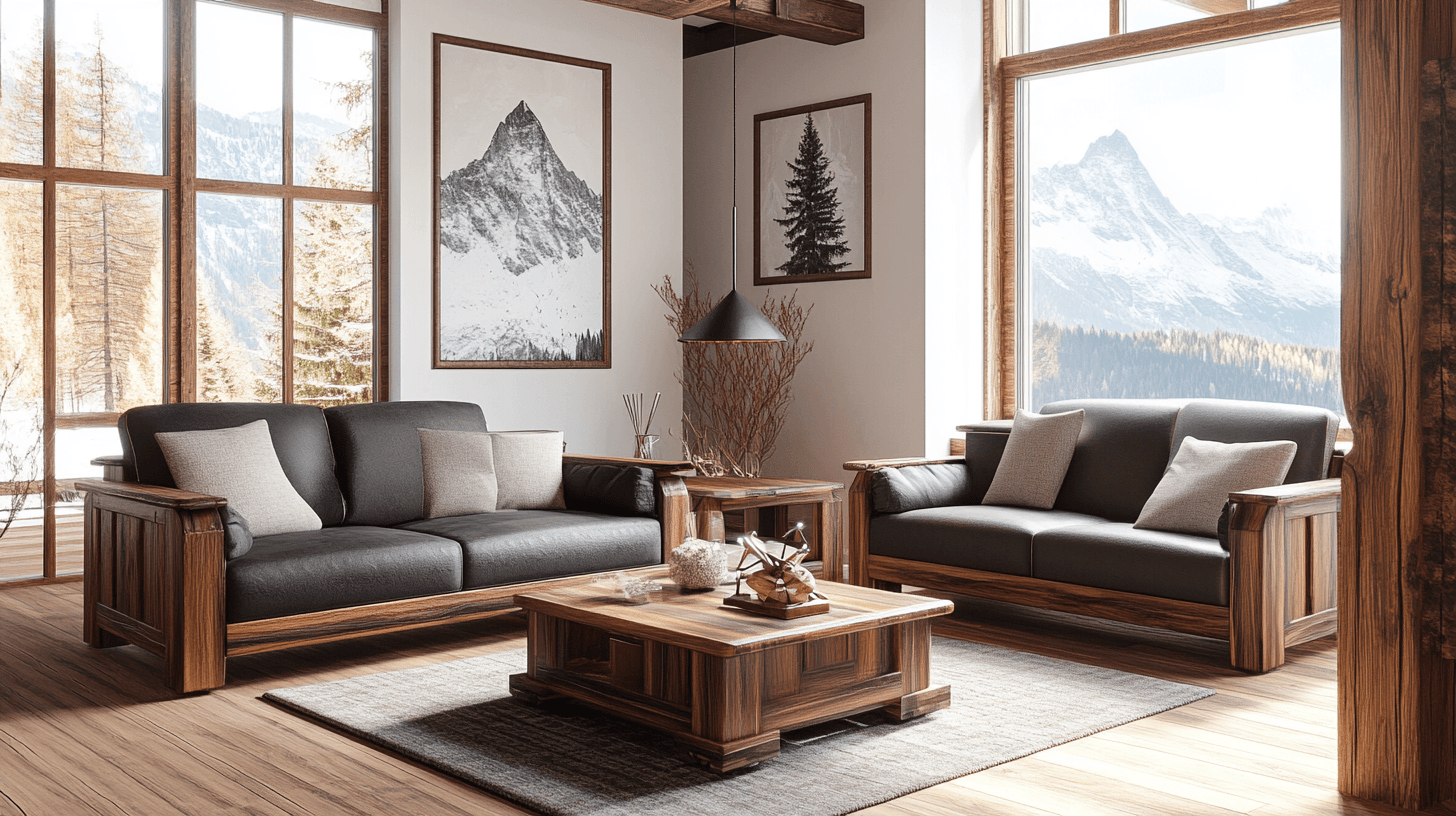 Möbler i modern alpin stil