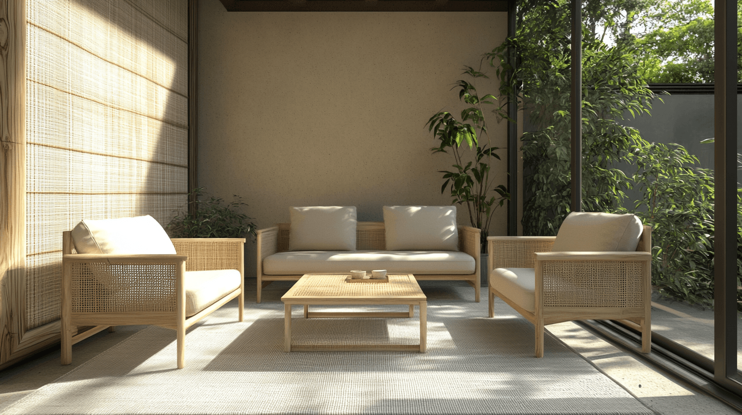 Minimalistiska möbler för Zen-design
