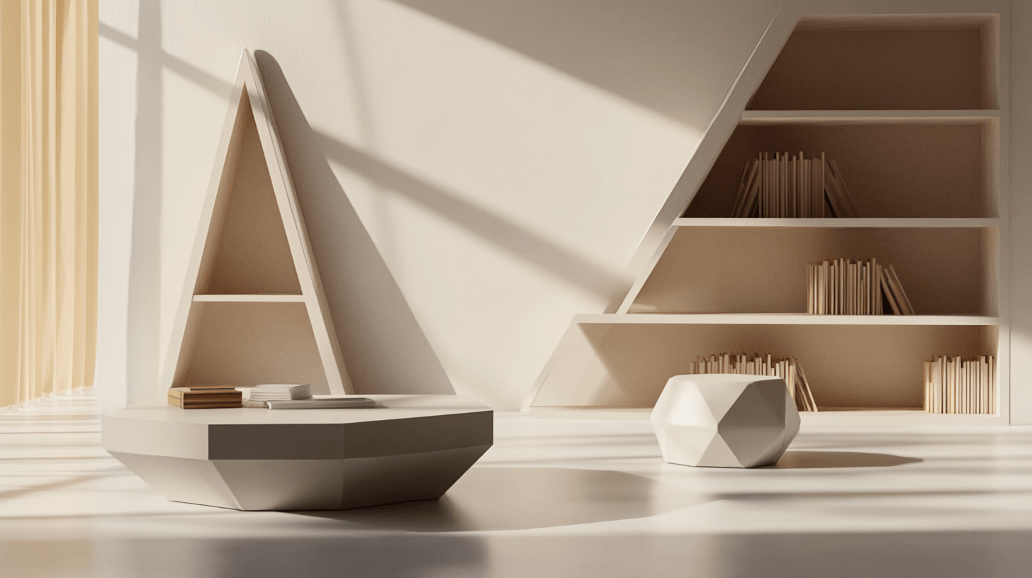 Geometriska möbler: Funktionalitet möter design