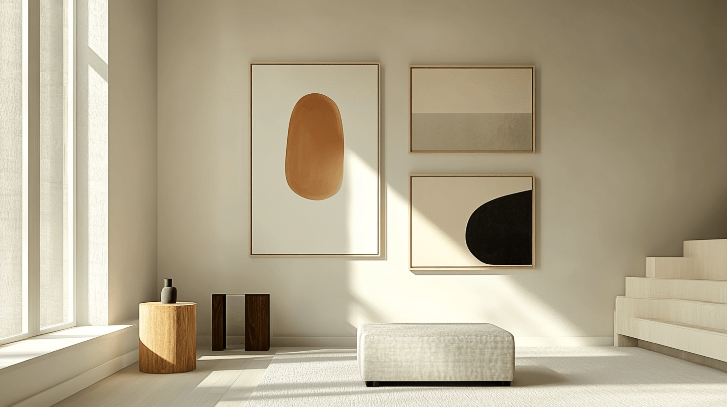 Minimalistisk väggdekoration: Få element, stor effekt