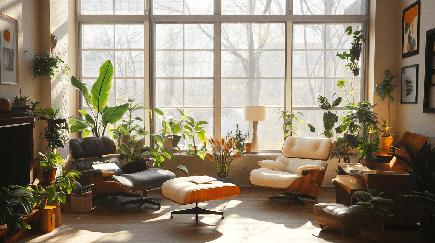 Vardagsrum i Urban Jungle-stil: Natur pur i ditt eget hem